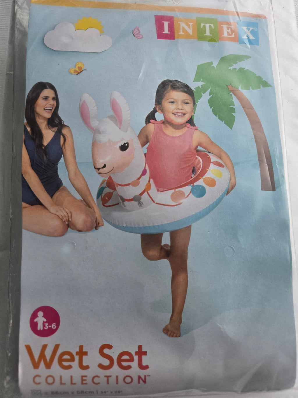 Bouée Lama Intex gonflable