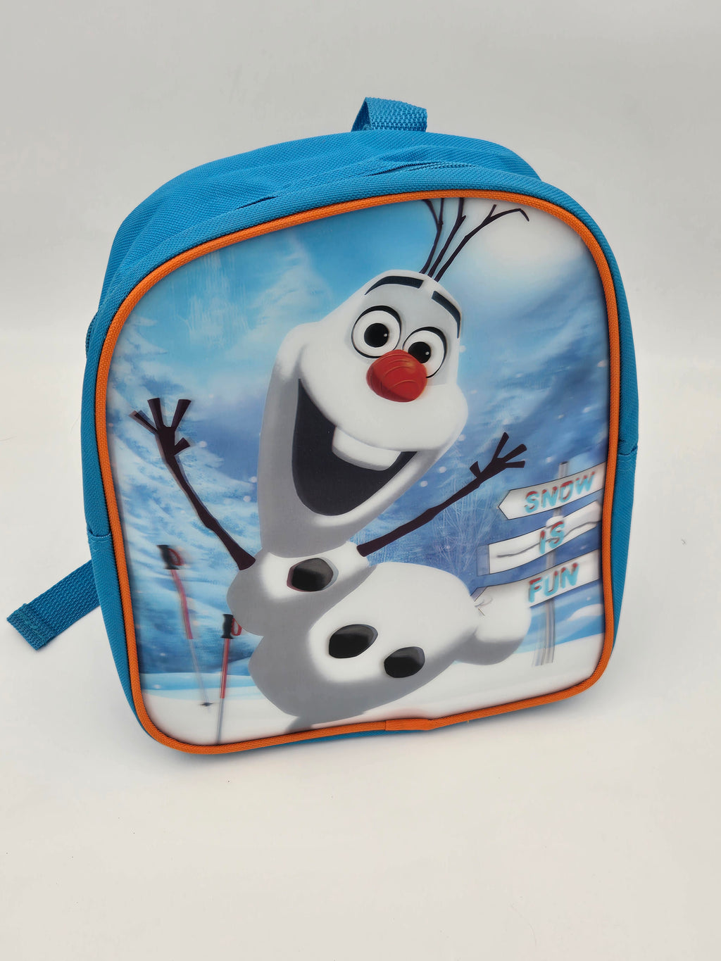 Sac à dos enfant Olaf « Snow is Fun » Bleu et orange
