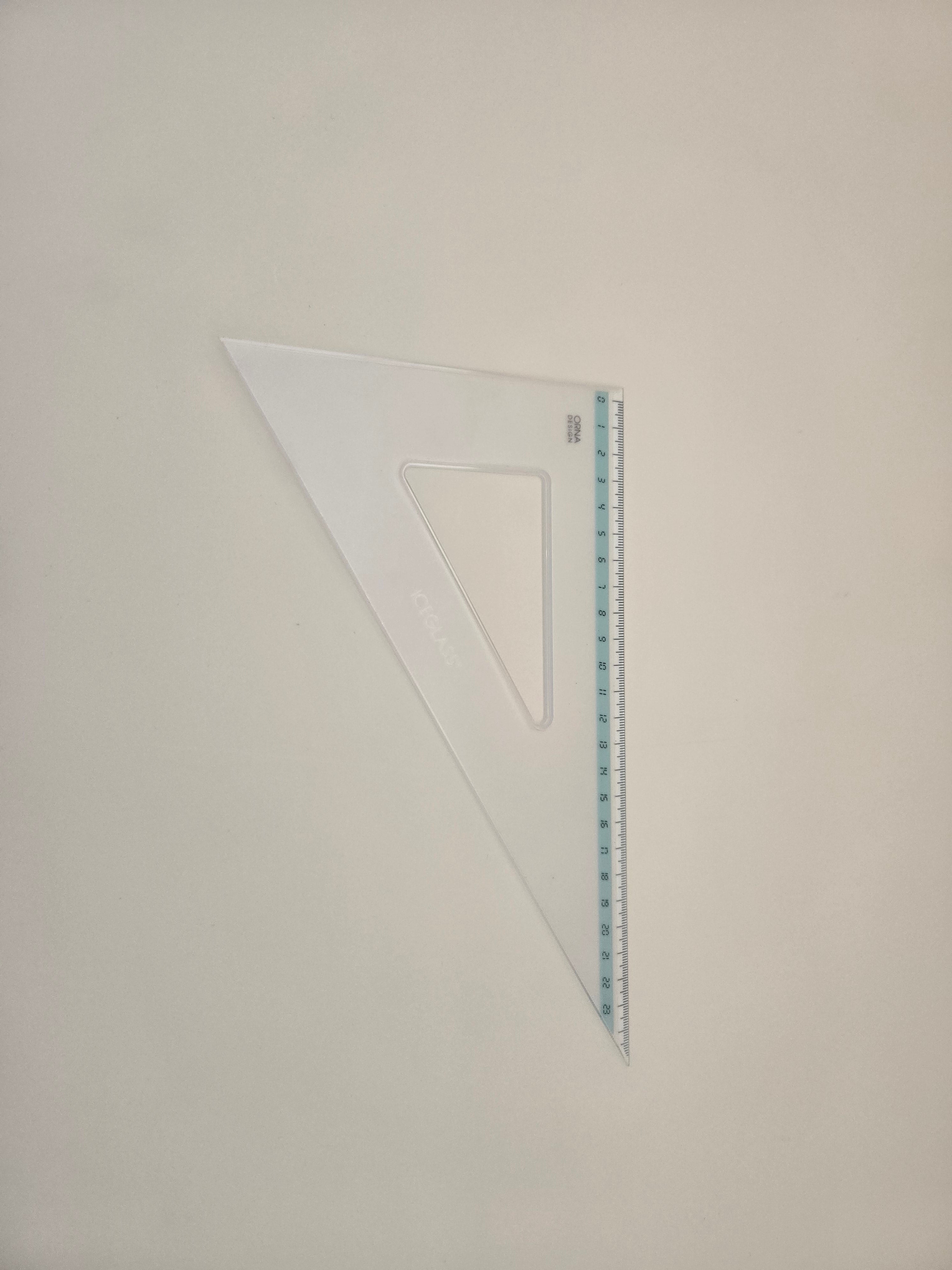 Équerre Transparente Graduée – Dessin Technique & Géométrie