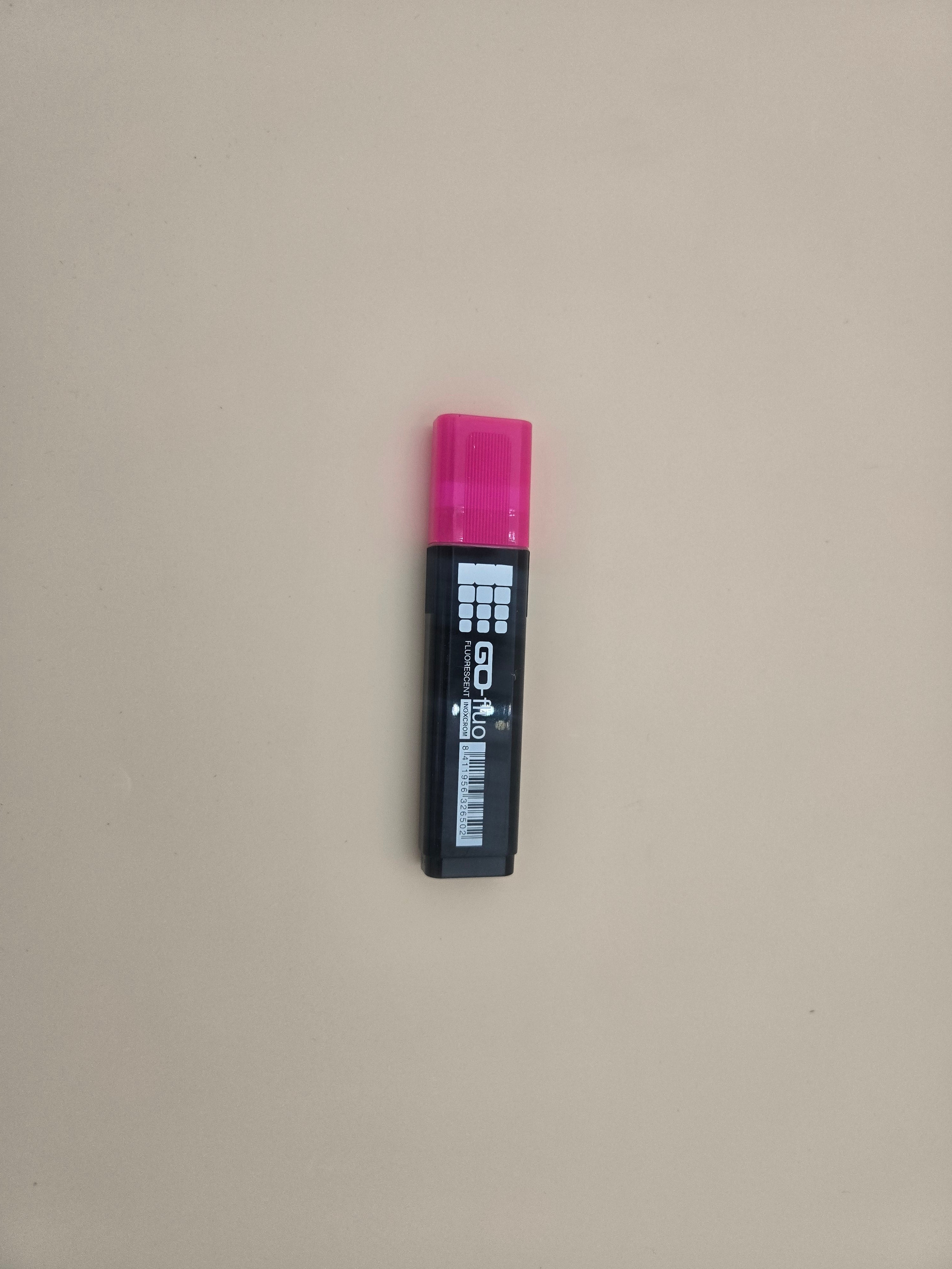 Surligneur GO-fluo Rose – Trait Large & Encre Fluorescente à l'unité