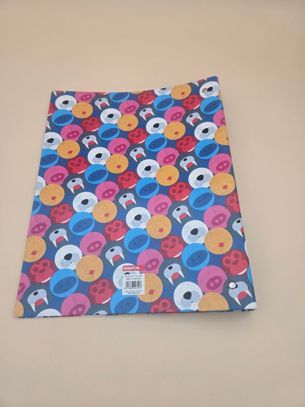 Classeur à Anneaux BlackFit8 – Animaux Cartoon Colorés