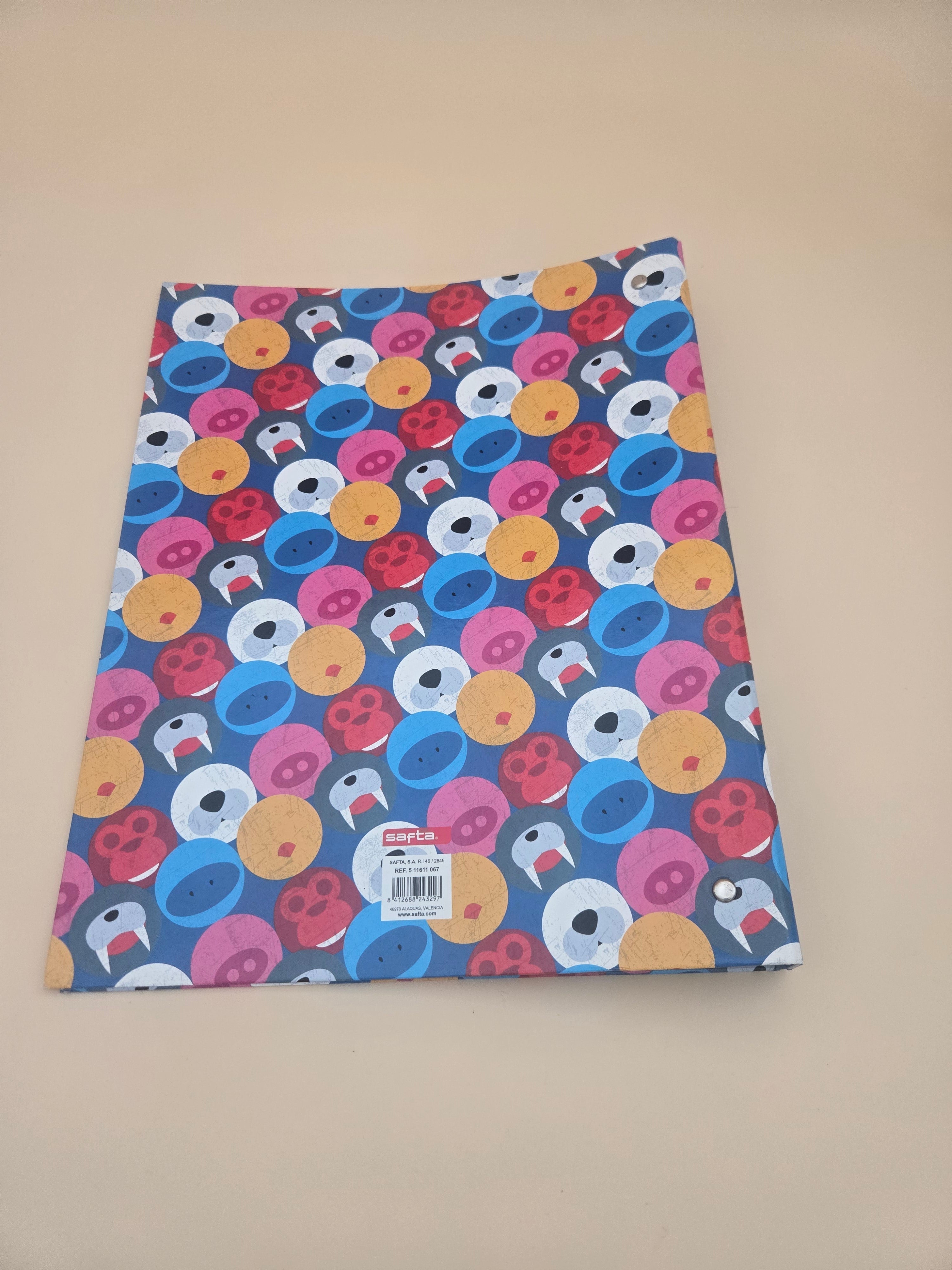 Classeur à Anneaux BlackFit8 – Animaux Cartoon Colorés