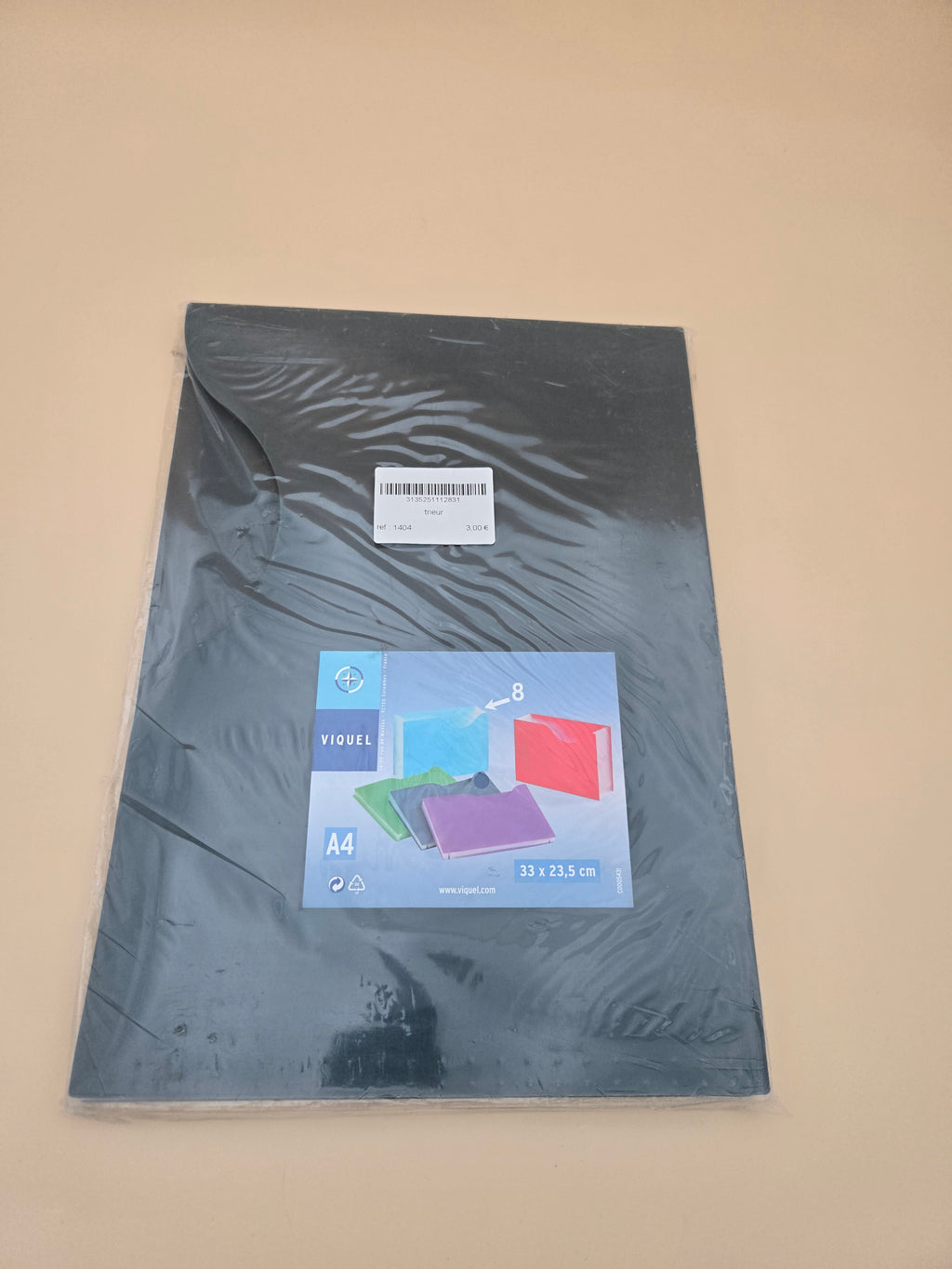 Trieur Accordéon Viquel A4 – 8 Compartiments, Bleu, 33 x 23,5 cm