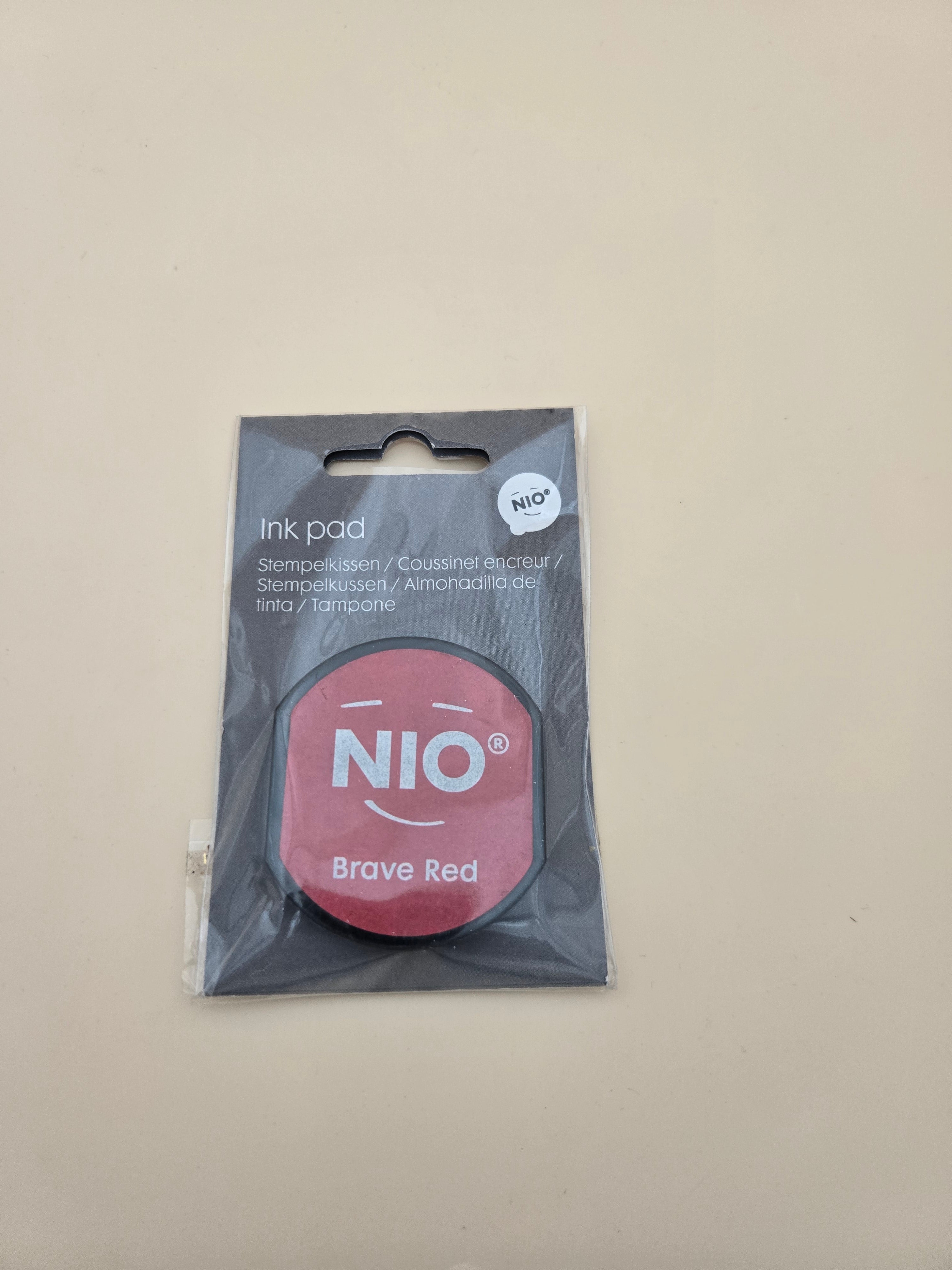 Coussinet Encreur NIO – Shiny Rouge, Ink Pad pour Tampon