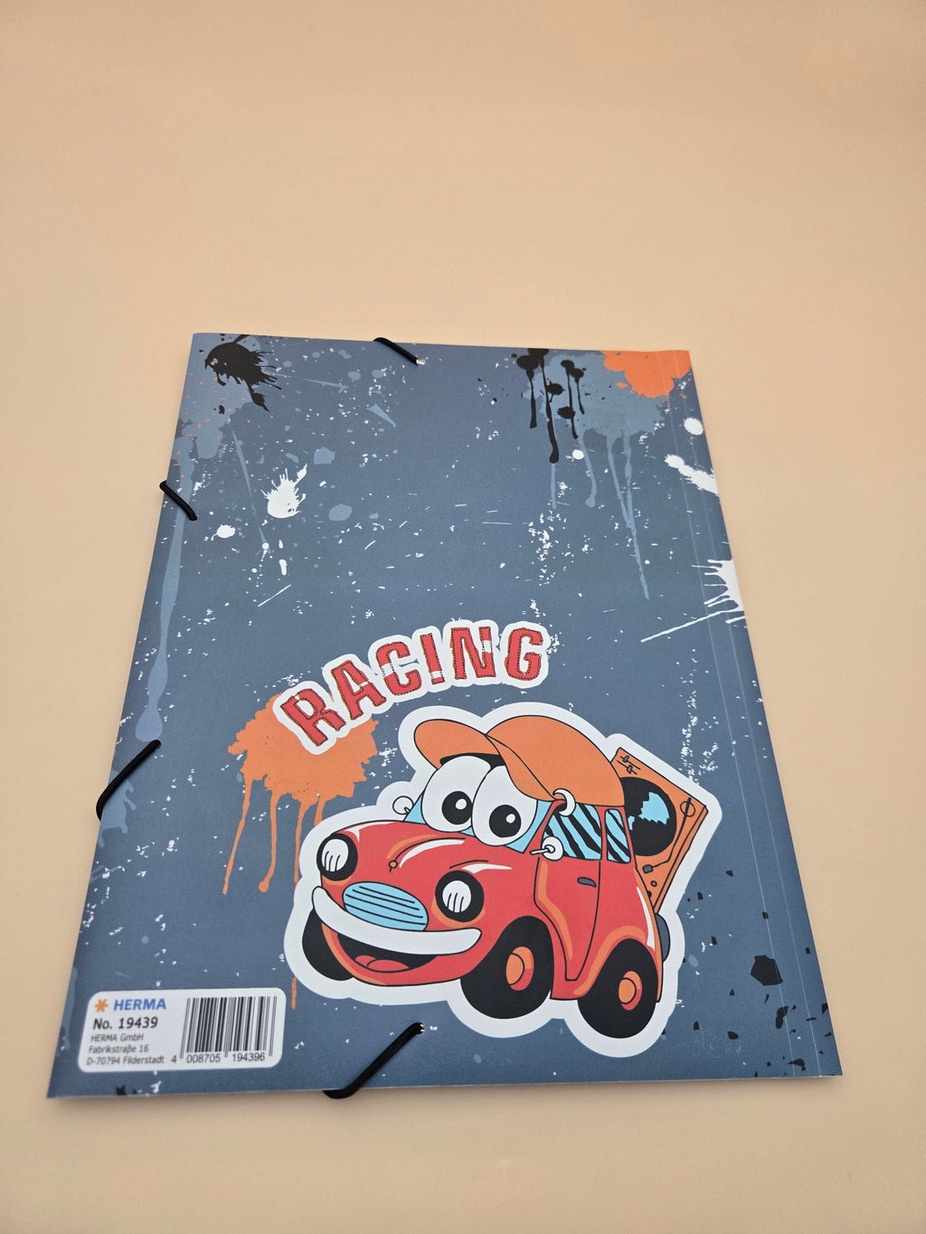 Chemise À Élastique HERMA A4 – Motif Racing Voiture Cartoon, Garçon