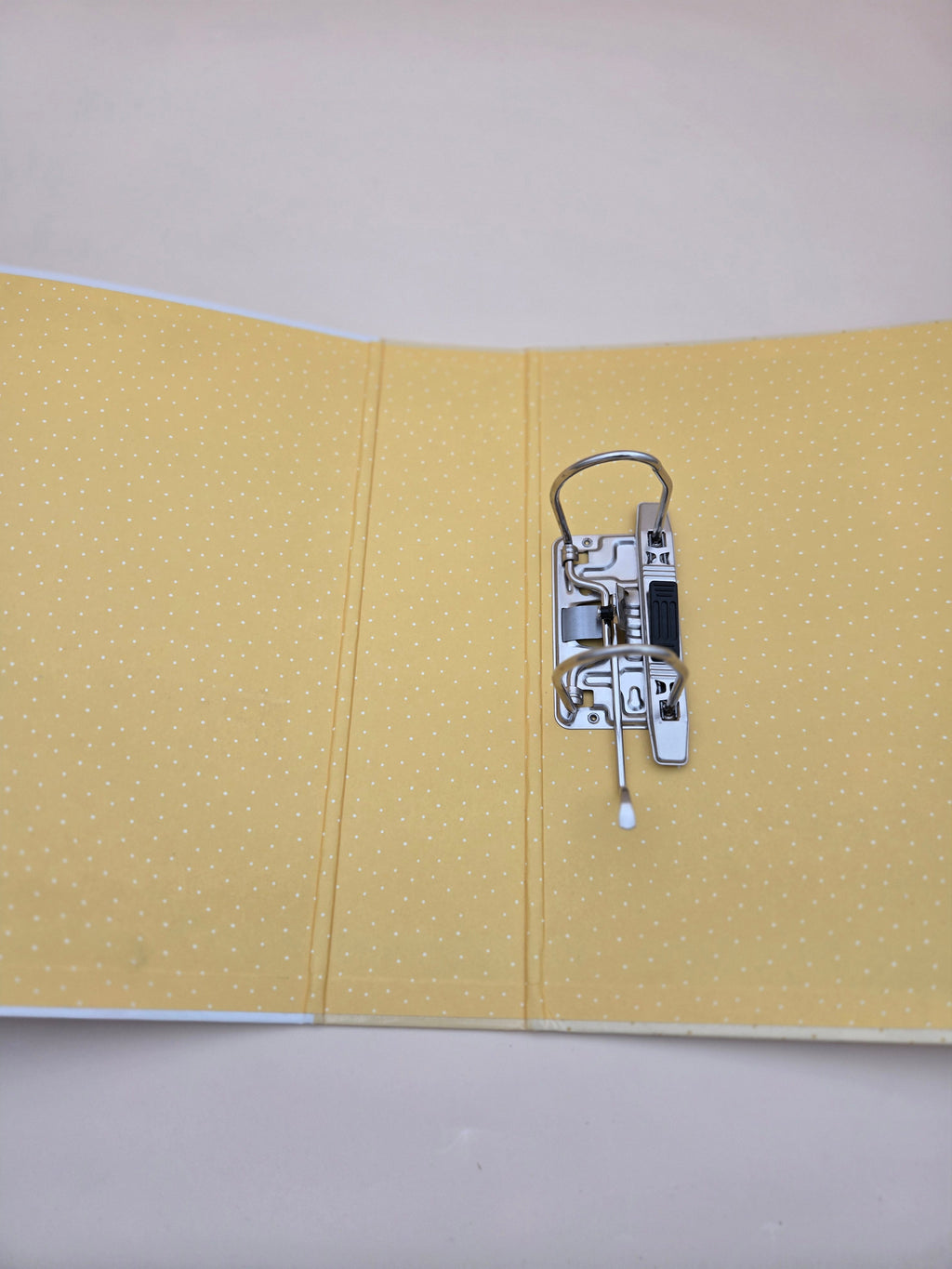 Classeur À Levier A4 "My Favourite Friends" – Motif Lapin, Fond Jaune à Pois