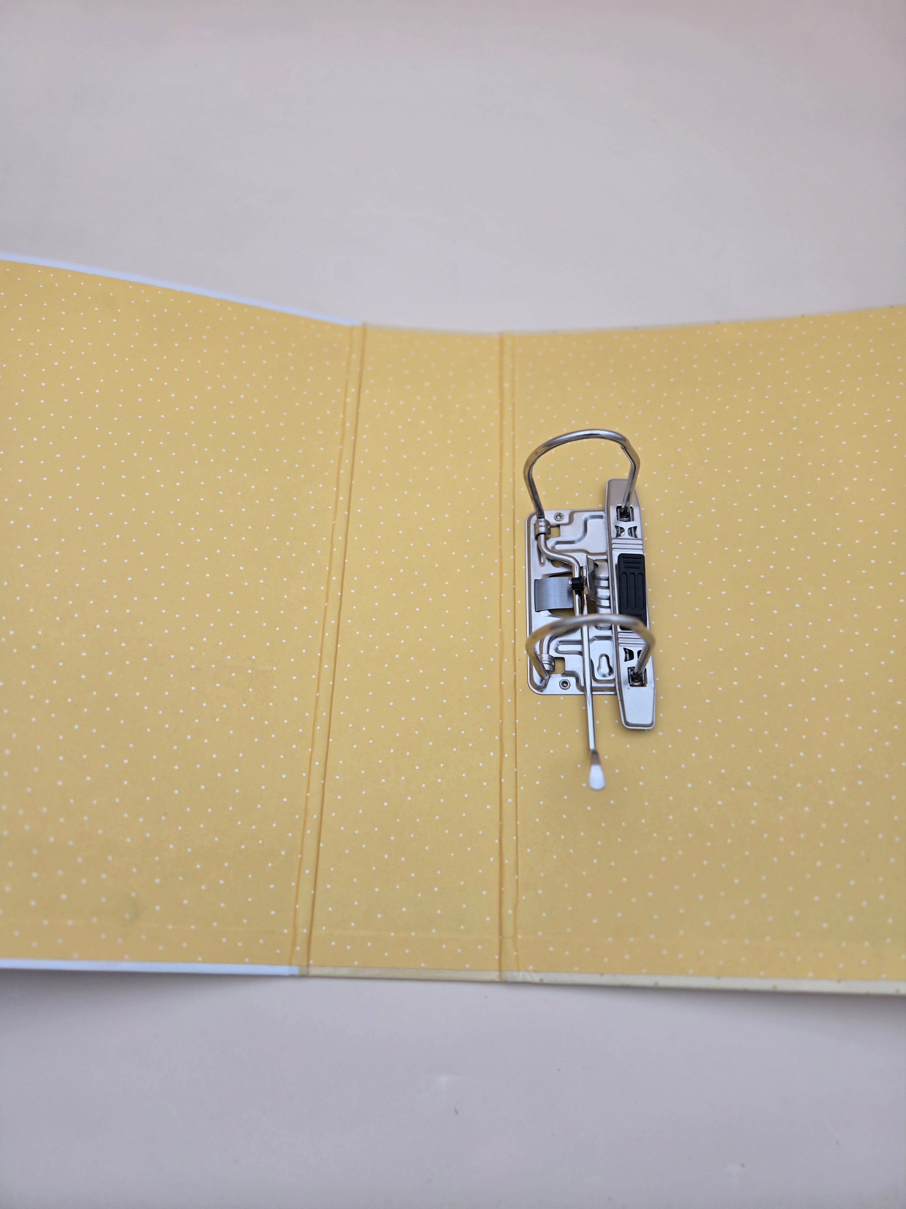 Classeur À Levier A4 "My Favourite Friends" – Motif Lapin, Fond Jaune à Pois
