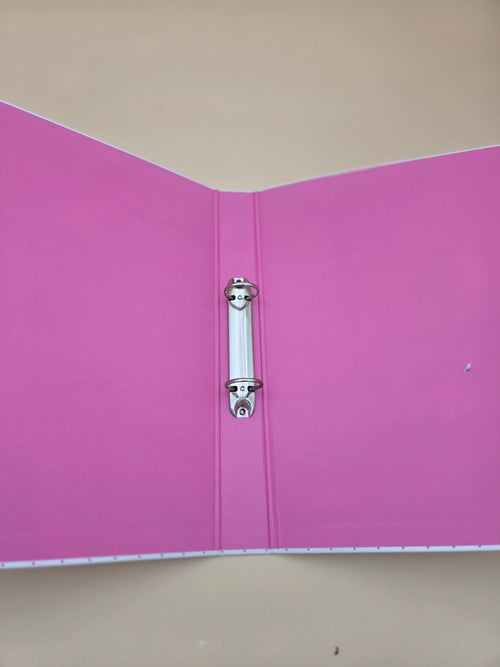 Carnet "Hello Summer" – Couverture Blanche à Pois, Motif Tropical Fuchsia
