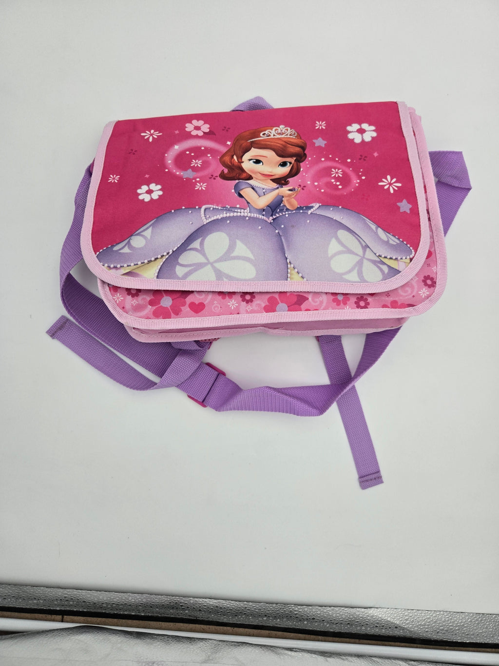 Cartable Sac à Bandoulière Princesse Fille – Rose & Violet