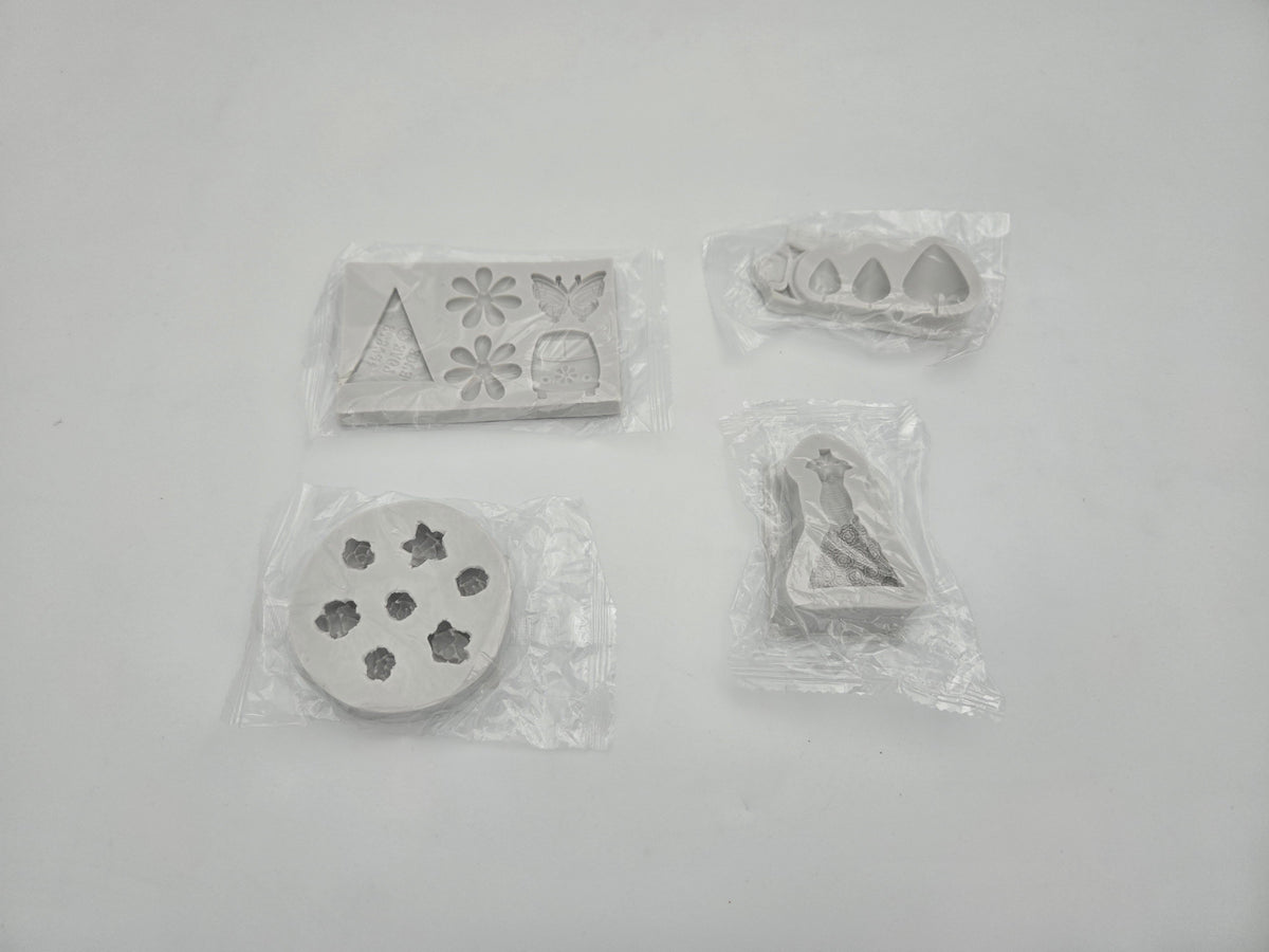 Lot de moules en silicone pour pâtisserie - Formes variées