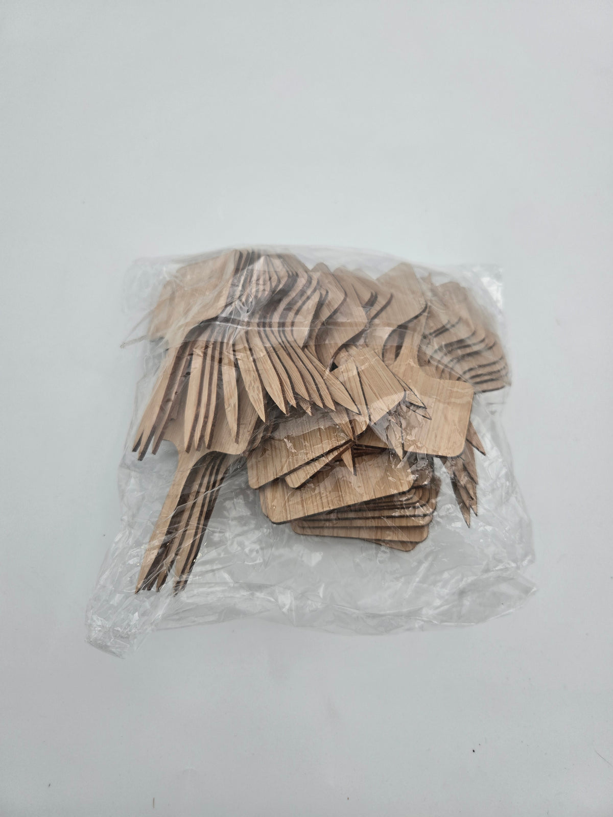 Lot de 50 étiquettes de jardin en bambou forme T - YUENPUN