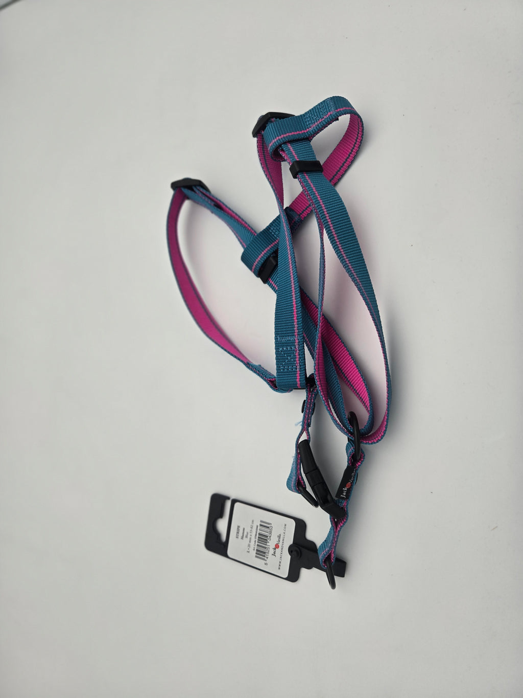Harnais pour chien Stripe bleu taille L - Jack and Vanilla
