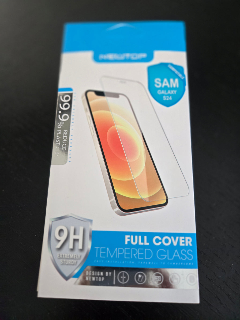 Verre trempé NEWTOP Full Cover 9H pour Samsung Galaxy S24