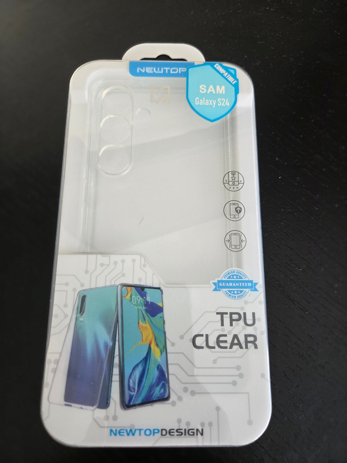 Coque transparente NEWTOP TPU Clear pour Samsung Galaxy S24