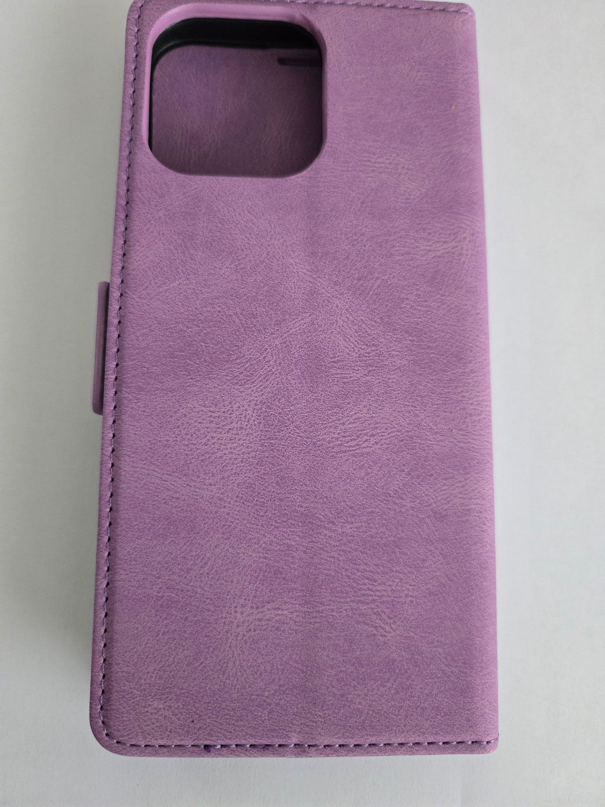 Étui portefeuille violet pour iPhone 16 Pro Max + verre de protection