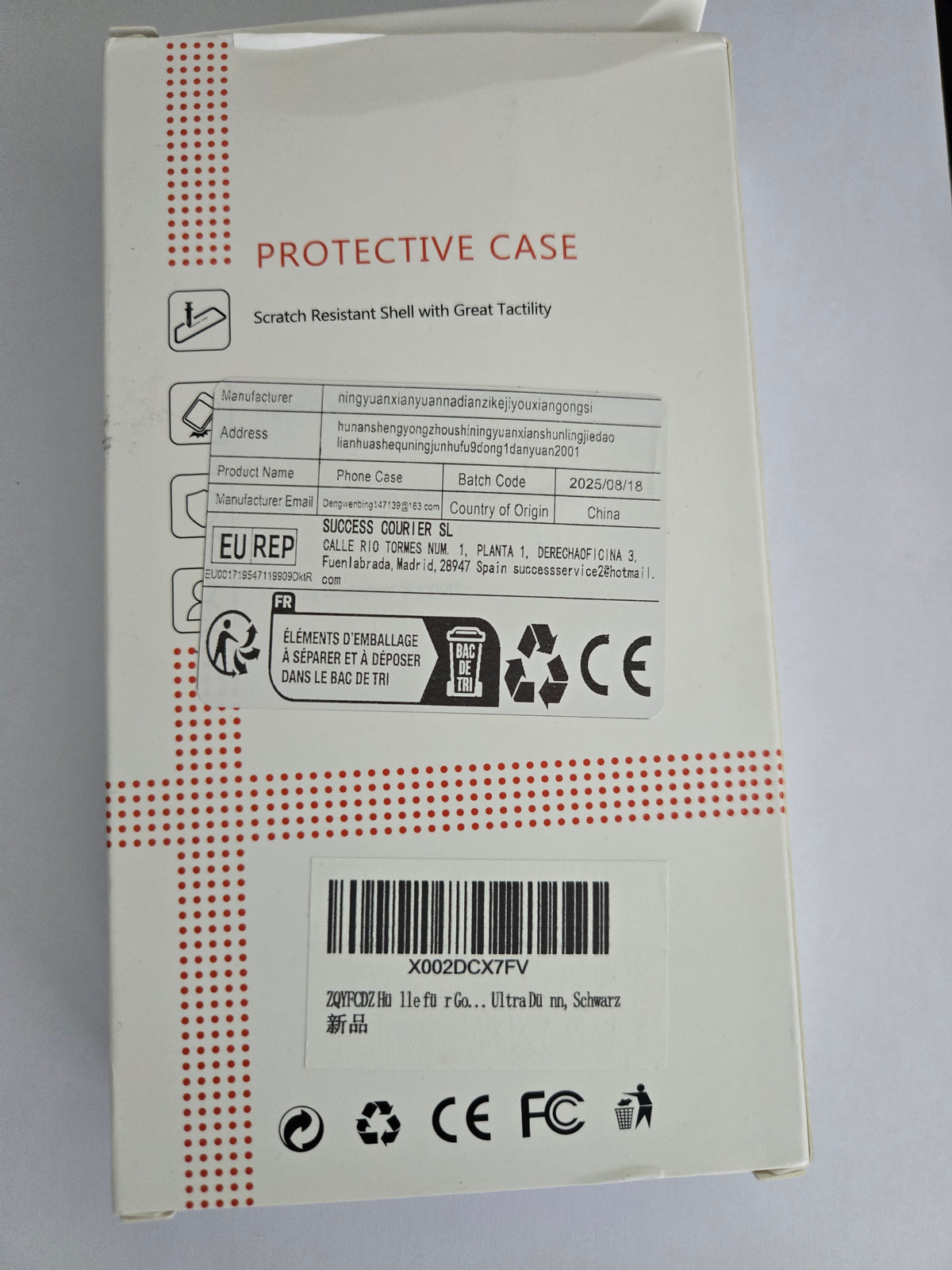 Coque noire pour Google Pixel 10 Pro Fold + verre de protection