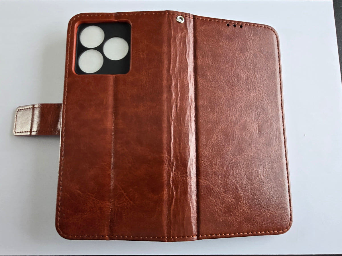 Étui Marron et verre de protection pour Blackview Wave 8C