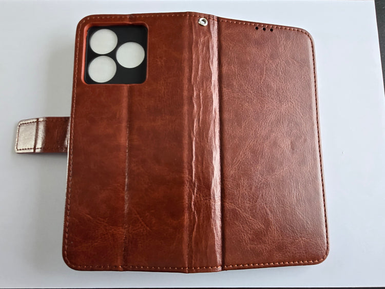 Étui Marron et verre de protection pour Blackview Wave 8C