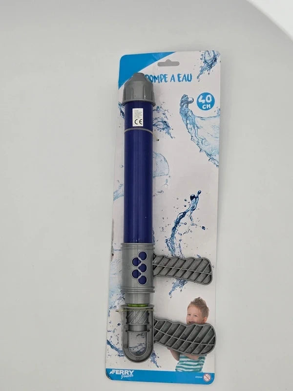 Pistolet à eau jouet FERRY 40 cm bleu gris jeux d’extérieur piscine