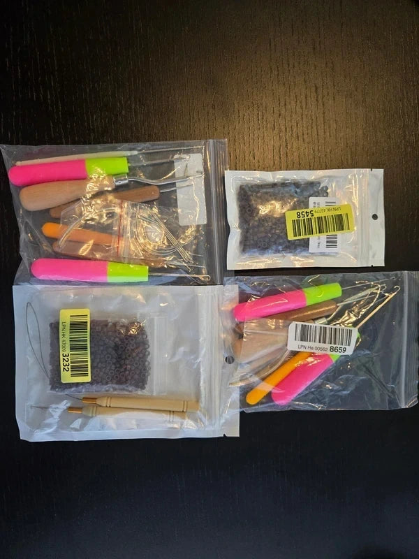 Lot d'articles pour broberie coutures et perles