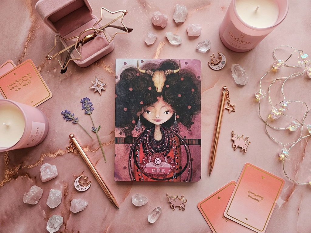 Carnet Taureau – Collection Zodiaque Illustration Artistique