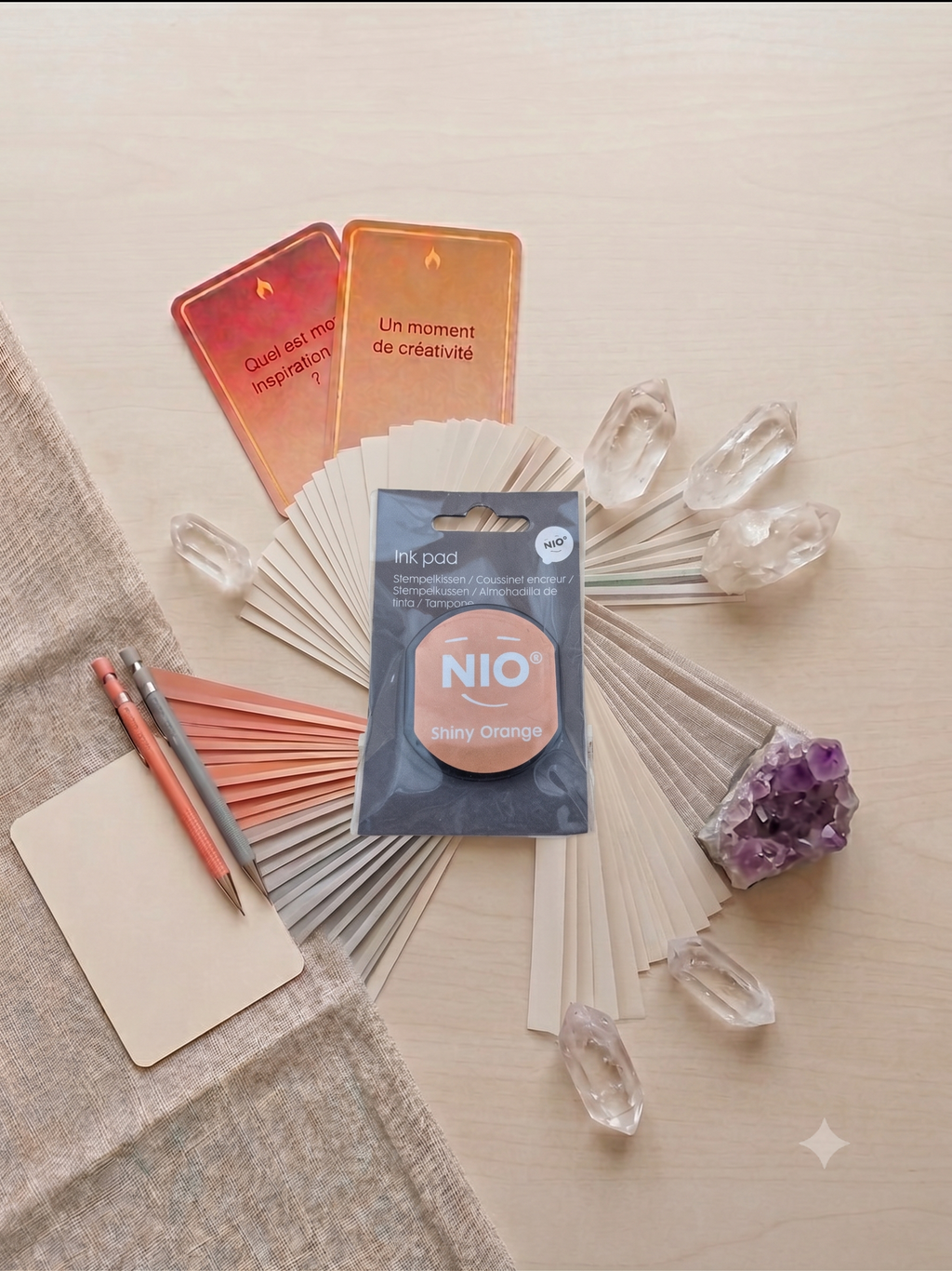 Coussinet Encreur NIO – Shiny Orange, Ink Pad pour Tampon