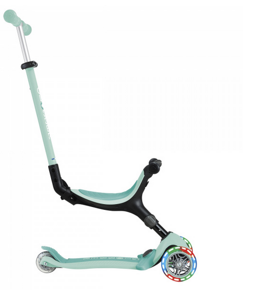 Trottinette évolutive Globber Go Up Active Plus Lights menthe – de 15 mois à 6 ans