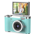 Appareil photo numérique compact à écran rabattable 180° - Vert, 32 Go