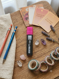 Surligneur GO-fluo Rose – Trait Large & Encre Fluorescente à l'unité