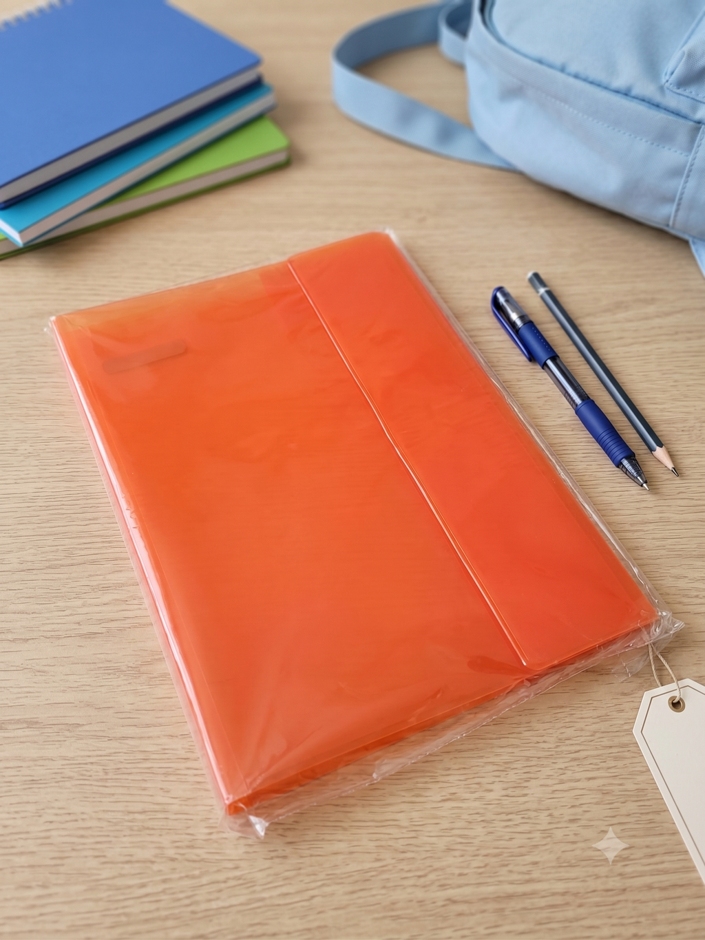 Chemise À Rabats Plastifiée A4 – Orange, Protection Documents