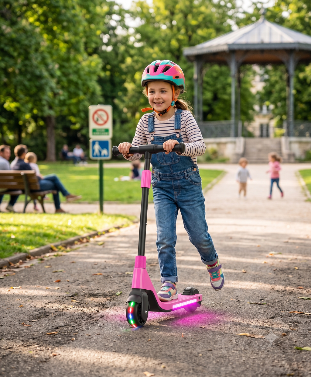 Trottinette Électrique Denver SCK-5400 – Rose, Enfant, 100W, Vitesse 15 km/h